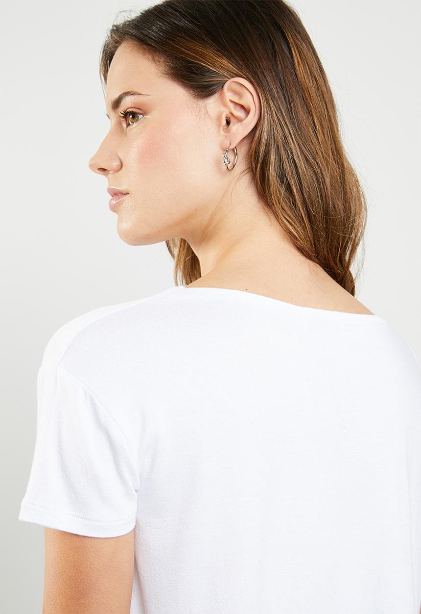 Cotton On - Madeline chop tee - white