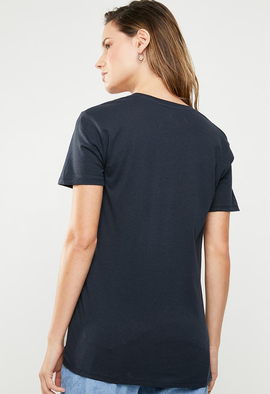 Cotton On - Tbar fox graphic T-shirt - navy