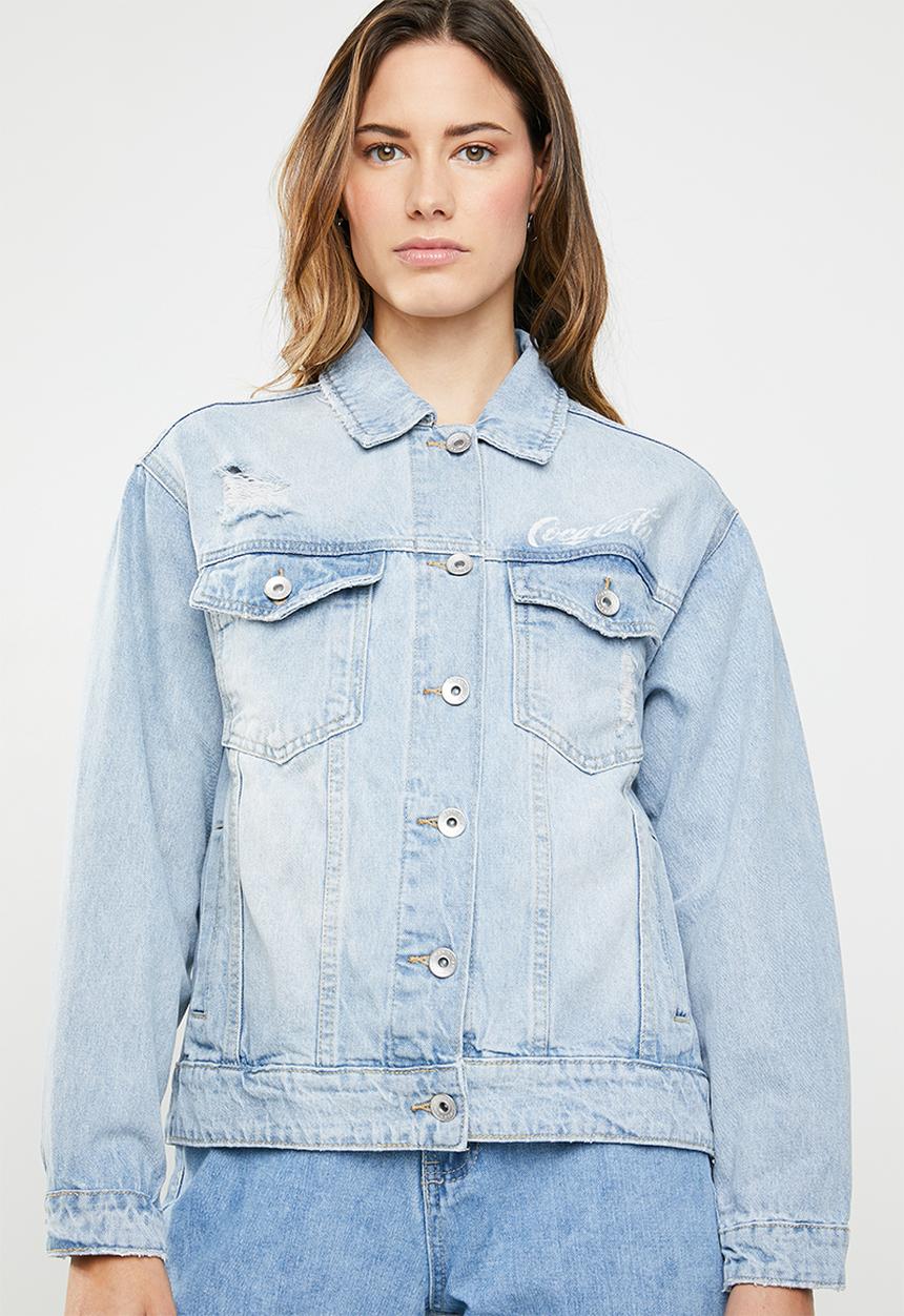 Cotton On - New boyfriend fashion denim jacket - blue
