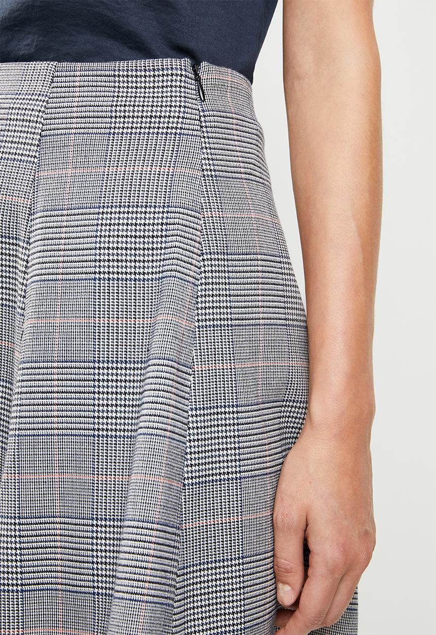 ONLY - Sophie check neo skirt - grey