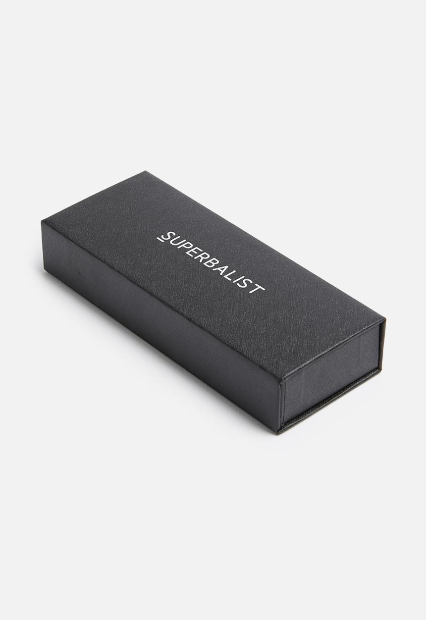 Superbalist - Charlie leather watch - black & silver