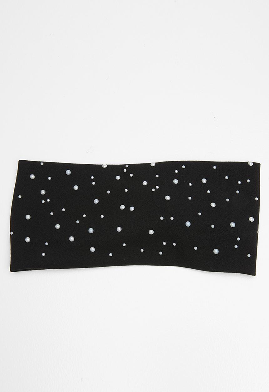 STYLE REPUBLIC - Pearl detail headband - black