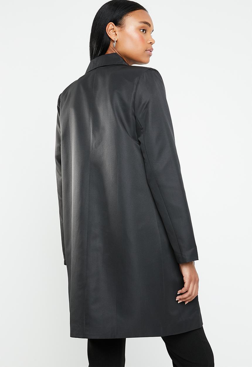 edit - Classic car coat - black