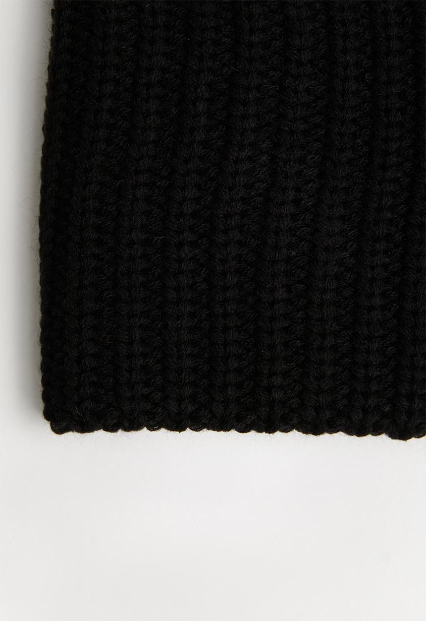 Superbalist - Ribbed knit snood - black