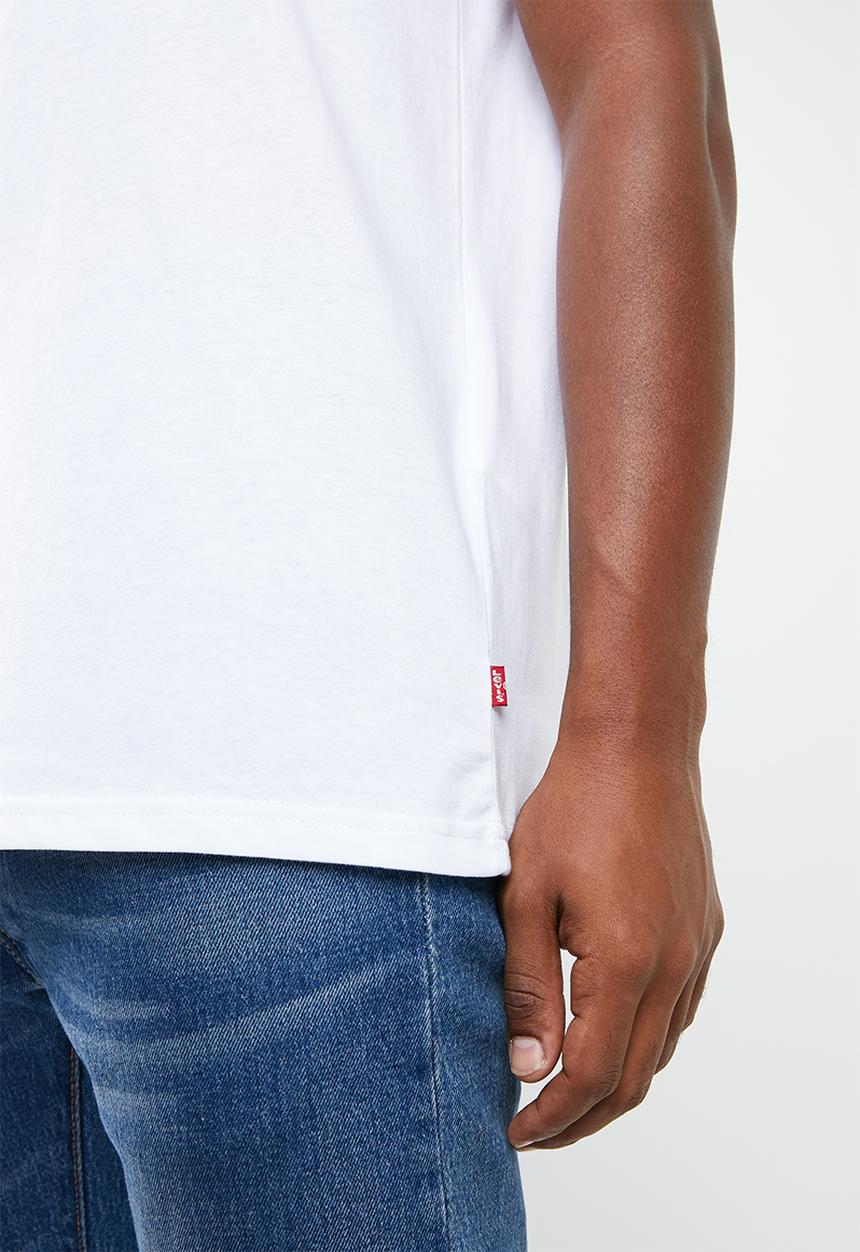 Levi’s® - Oversized graphic tee logo stripe - white