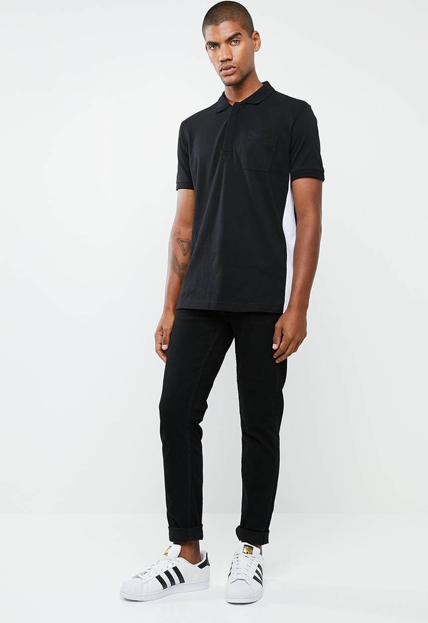 Diesel  - T-kies short sleeve polo - black