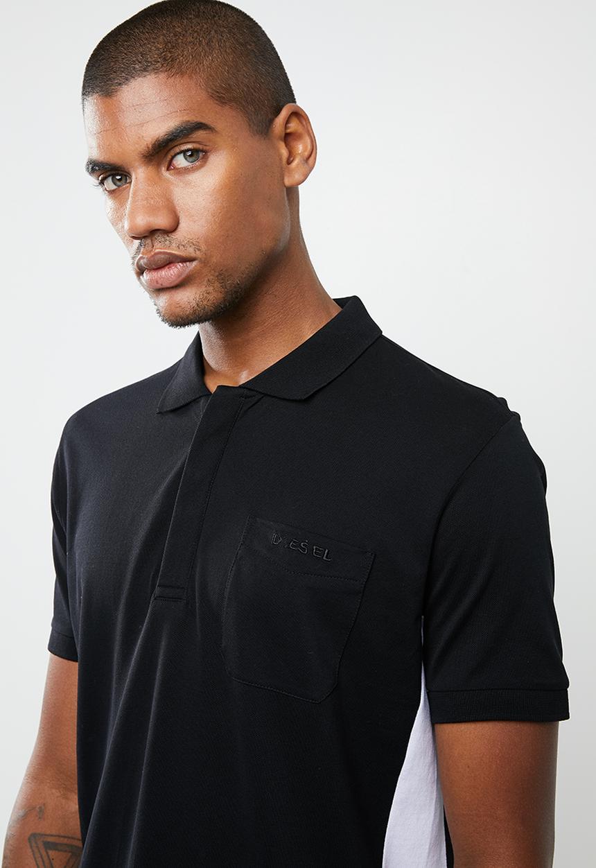 Diesel  - T-kies short sleeve polo - black