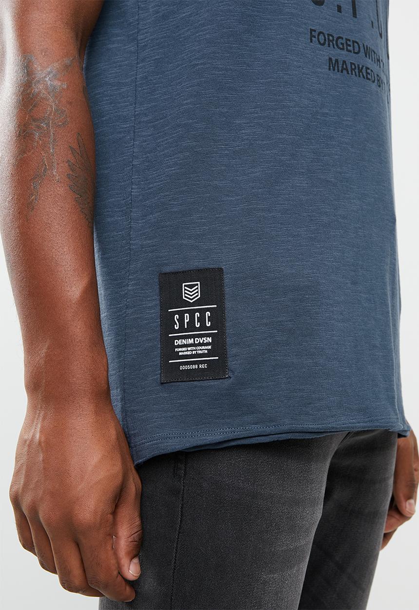 S.P.C.C - Shield logo tee - blue