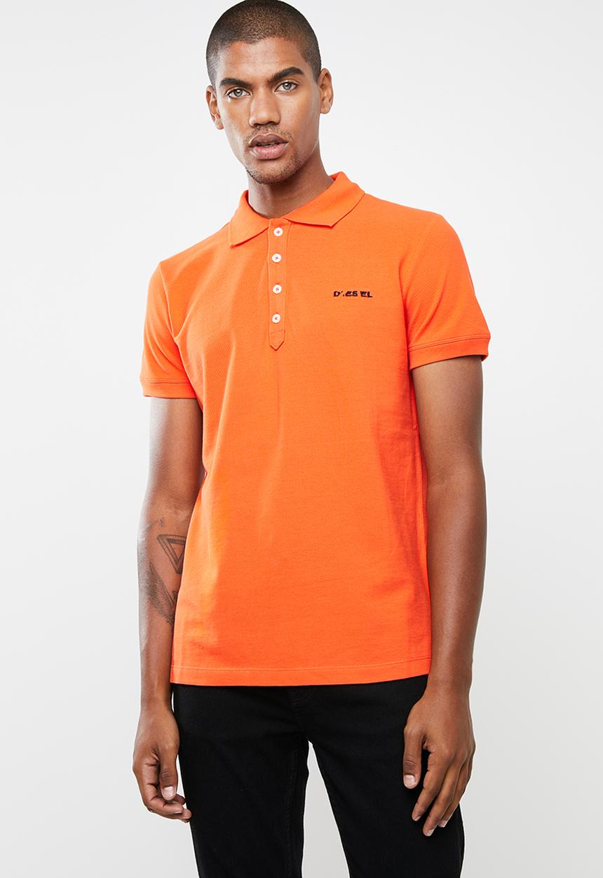 Diesel  - Heal broken short sleeve polo - orange