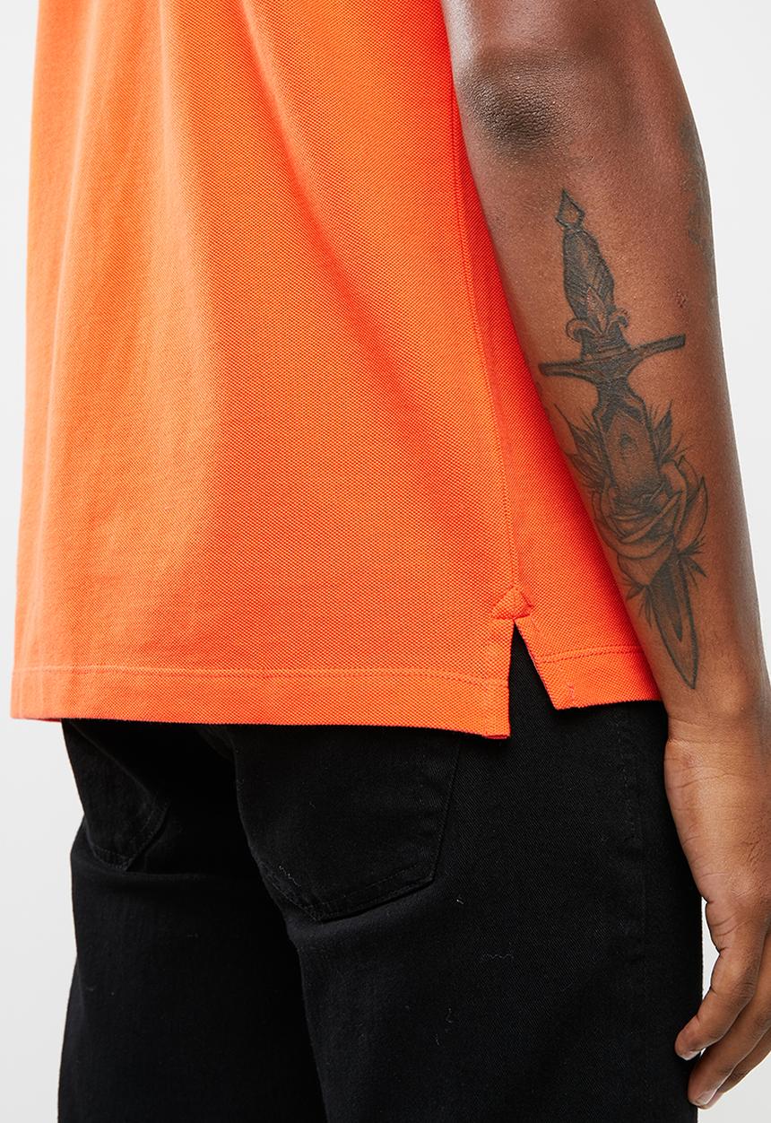 Diesel  - Heal broken short sleeve polo - orange