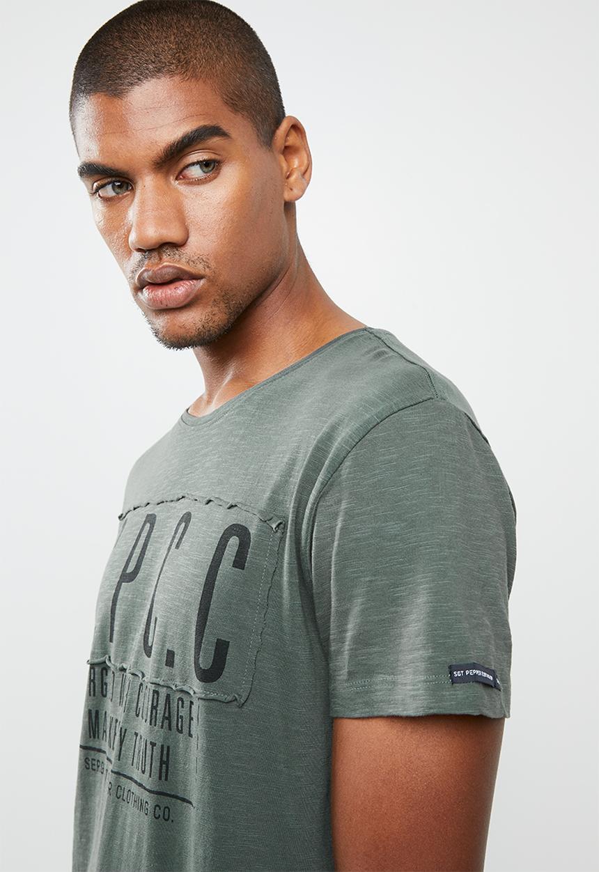 S.P.C.C - Slub logo tee - green