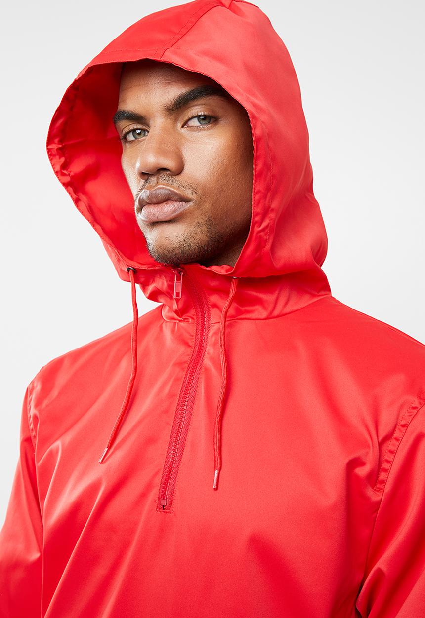 Superbalist - Basic half-zip anorak - red