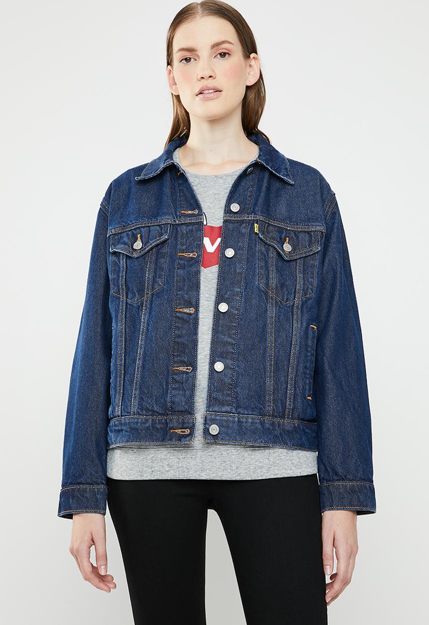 Levi’s® - Levi's® X Peanuts Ex-Boyfriend trucker jacket - blue