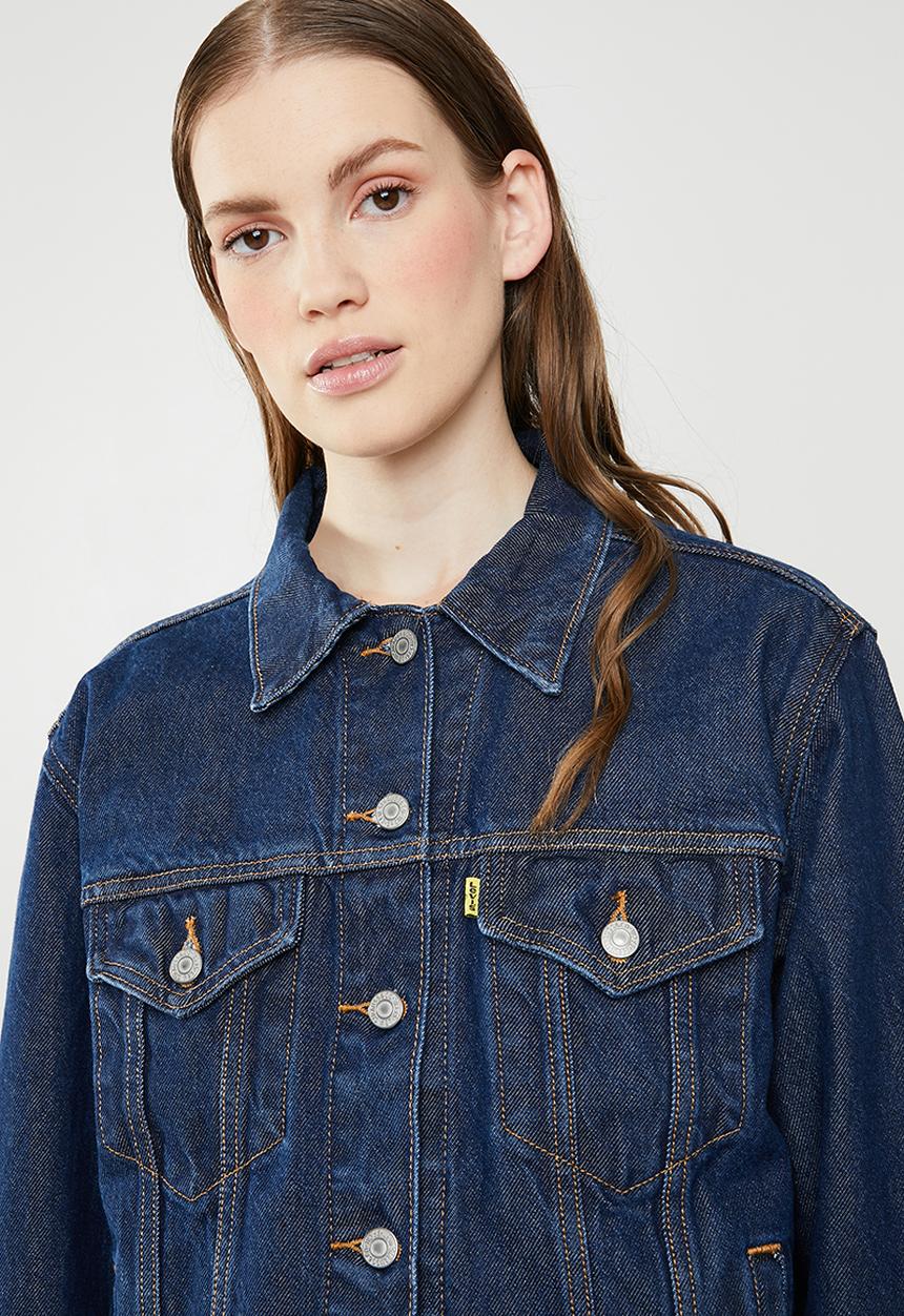 Levi’s® - Levi's® X Peanuts Ex-Boyfriend trucker jacket - blue