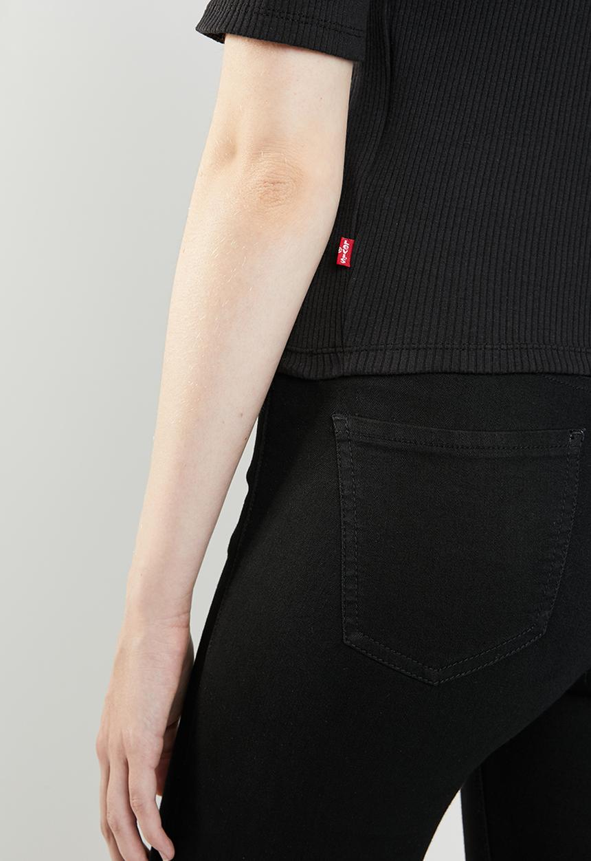 Levi’s® - Rib slim tee cropped - black