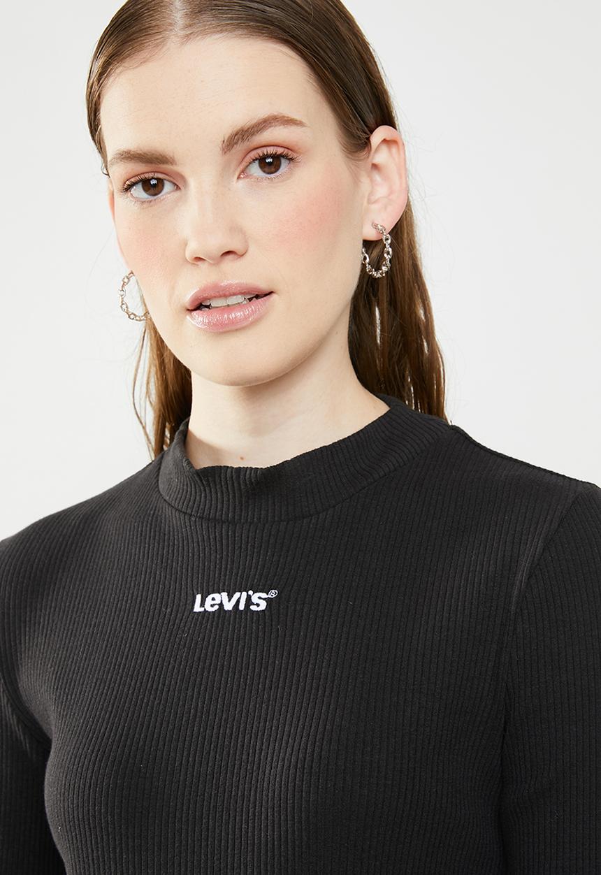 Levi’s® - Rib slim tee cropped - black
