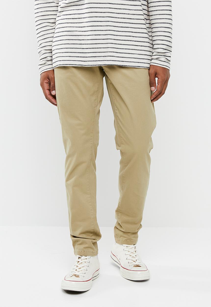 Brave Soul - Casual chino pants - stone
