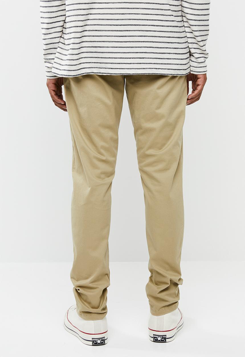 Brave Soul - Casual chino pants - stone