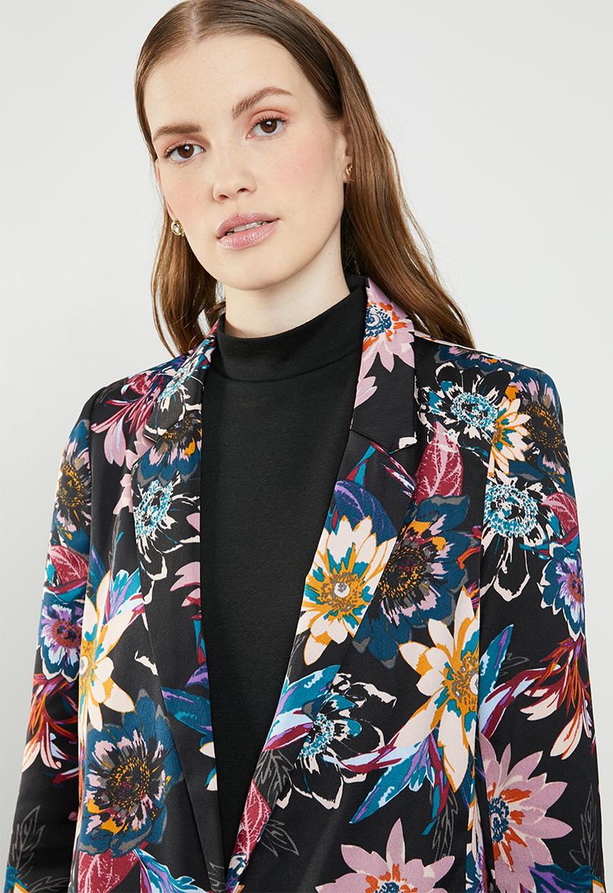 Vero Moda - Wilma sofia long sleeve midi blazer - multi