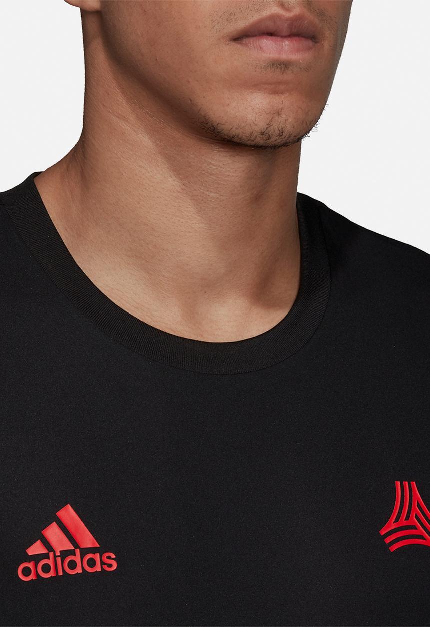 adidas Performance - Tan rev short sleeve jersey tee - black & red