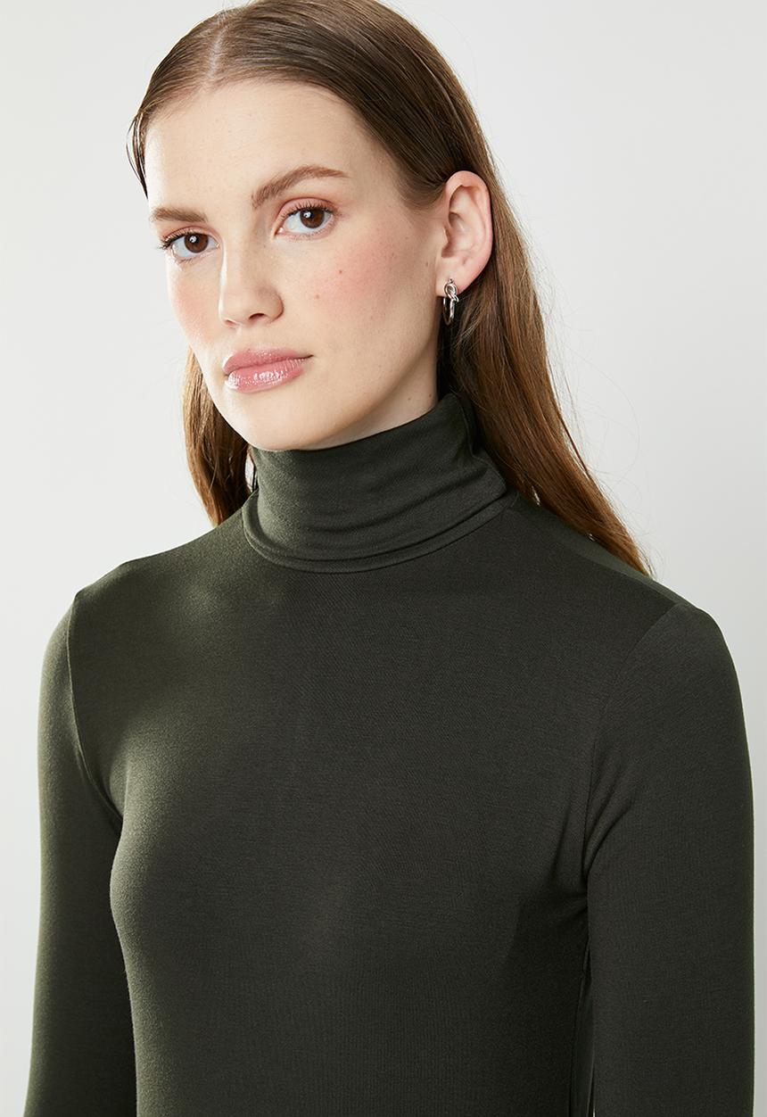 Superbalist - Poloneck bodycon - khaki
