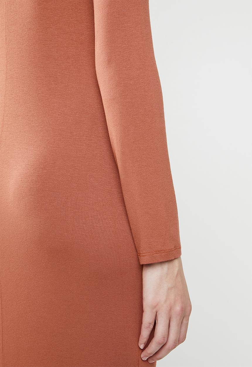 Superbalist - Poloneck bodycon - rust