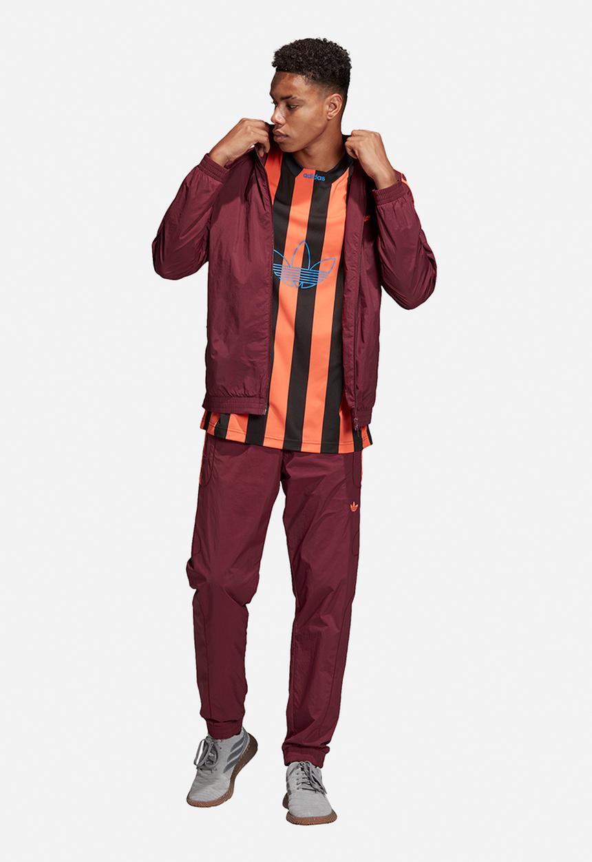 adidas Originals - Flames RK woven track top - burgundy