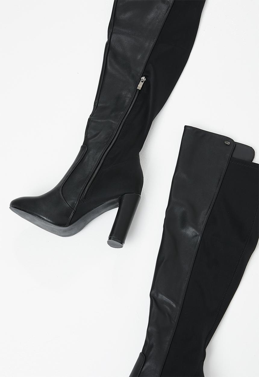 Miss Black - Over the knee boot - black