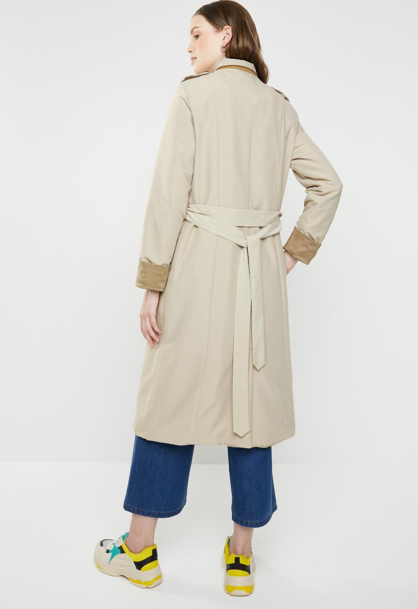 STYLE REPUBLIC - Contrast trench twill - beige