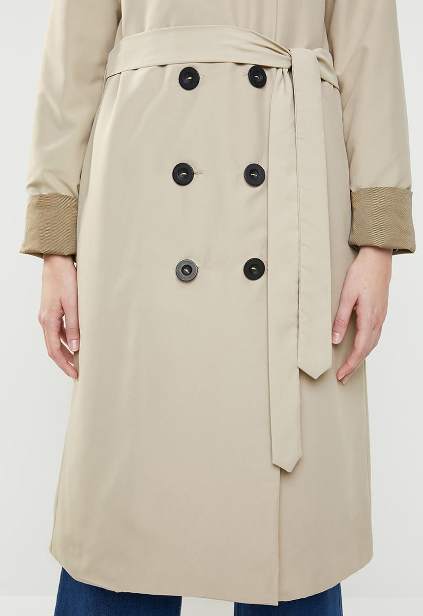 STYLE REPUBLIC - Contrast trench twill - beige
