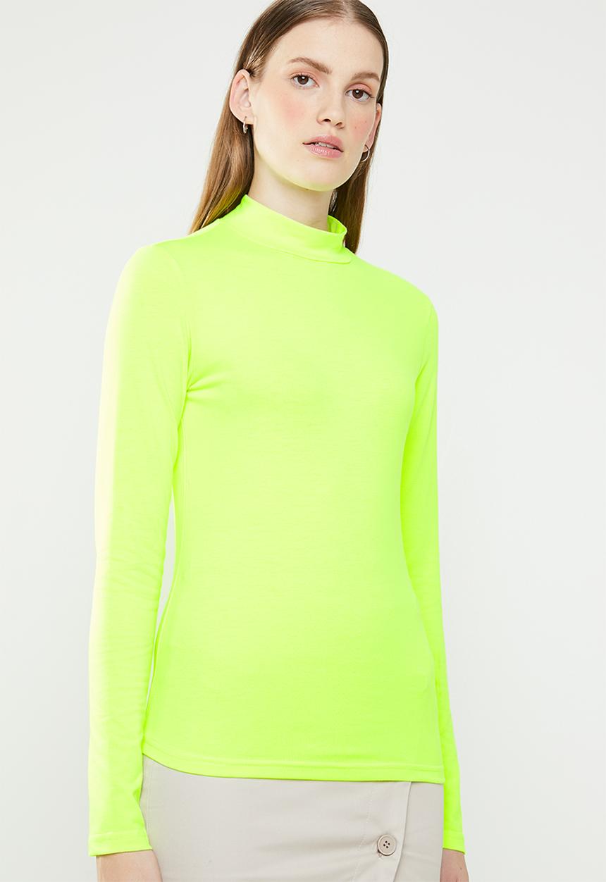 Superbalist - Lumo turtle neck top - neon yellow
