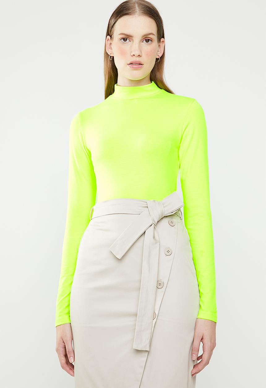 Superbalist - Lumo turtle neck top - neon yellow
