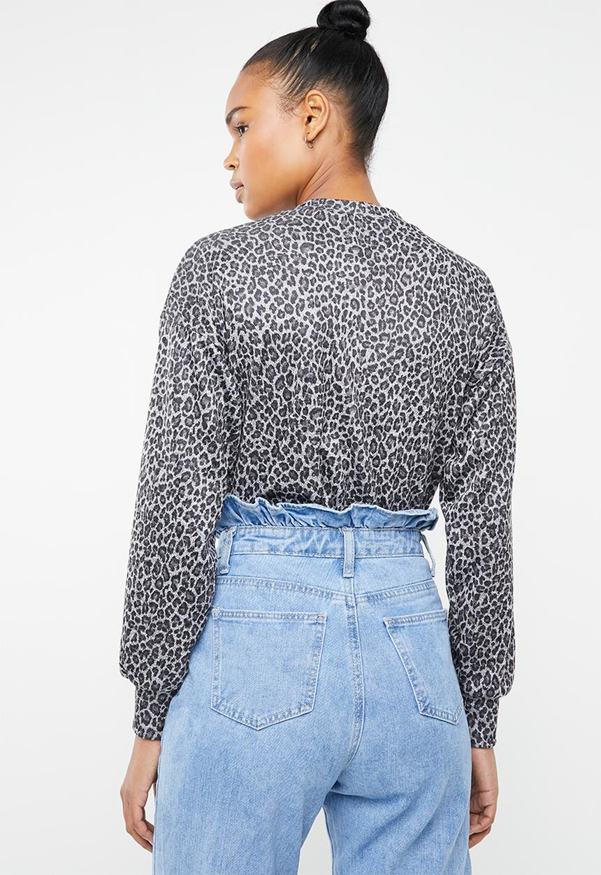 Superbalist - Animal sweat top - grey