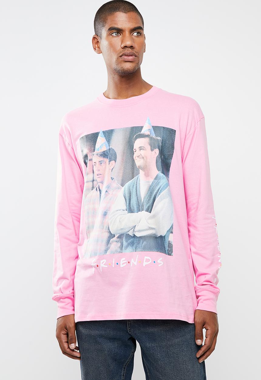 Cotton On - Friends -Joey and Chandler Tbar tee - pink 