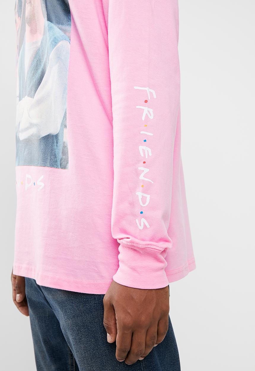 Cotton On - Friends -Joey and Chandler Tbar tee - pink 