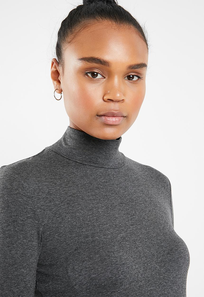 Superbalist - 2Pack poloneck dress - charcoal & rust