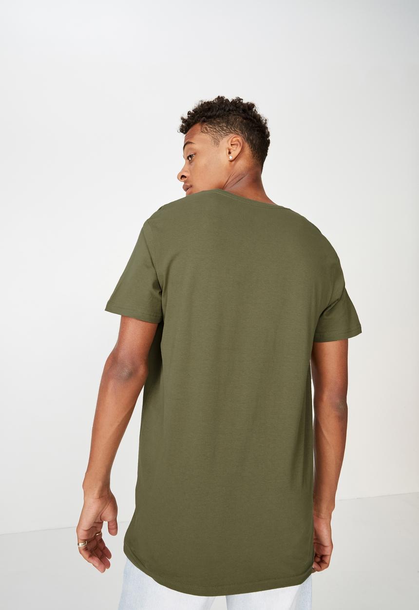 Cotton On - Essential short sleeve vee neck  - khaki