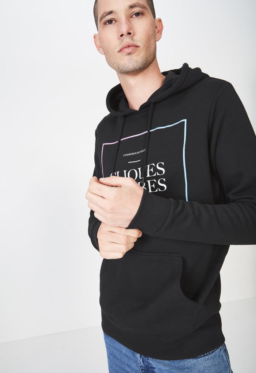 Cotton On - Fleece pullover - black