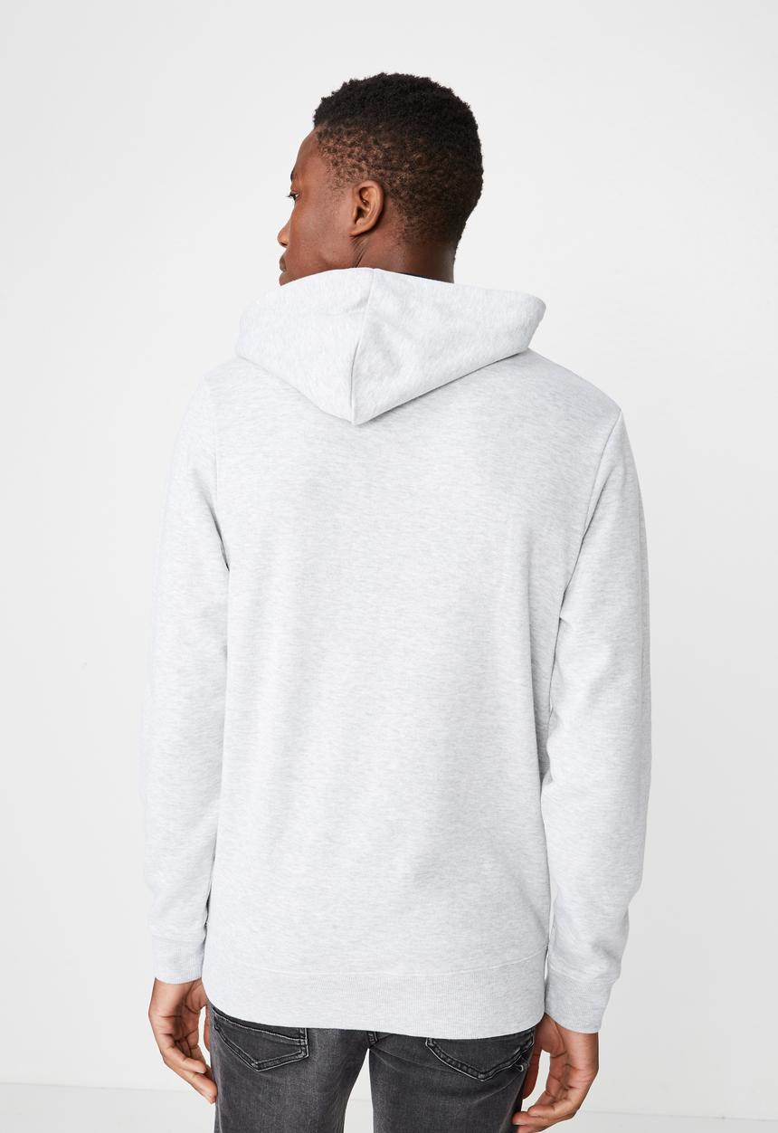 Cotton On - NYC 91 fleece pullover - grey