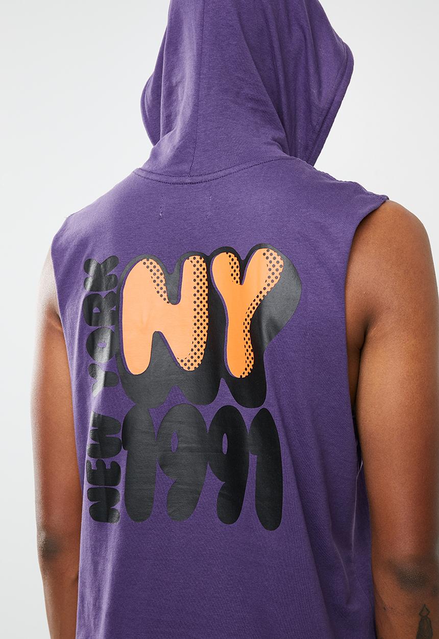 Cotton On - Hustle muscle tank - purple