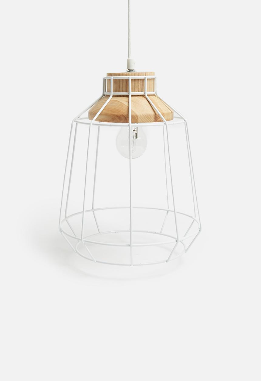 Sixth Floor - Astro pendant - wood/white