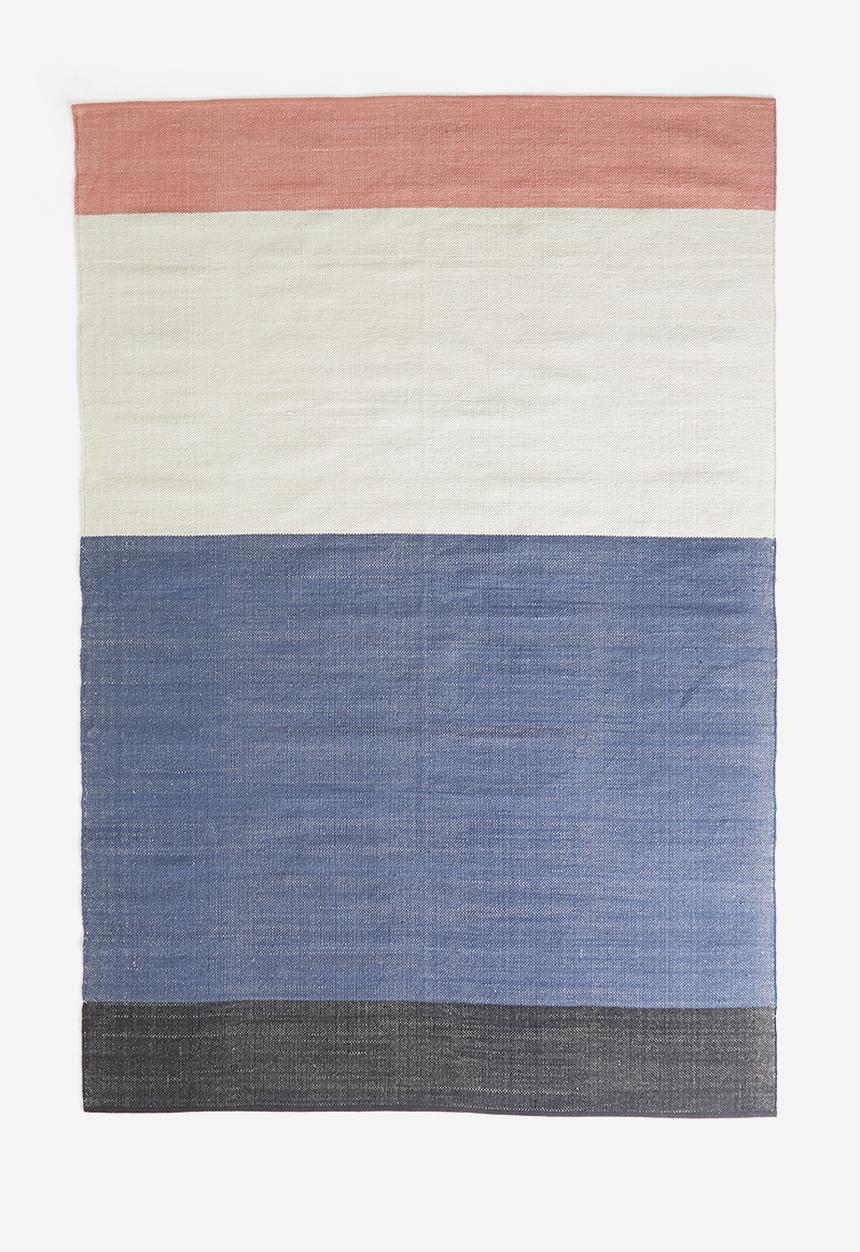 Sixth Floor - Bloccare woven rug - rust/black
