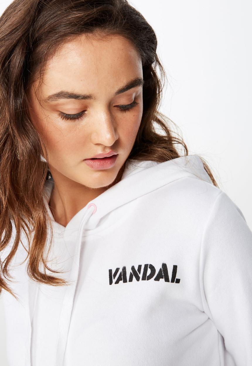 Cotton On - Delevinge graphic hoodie - white