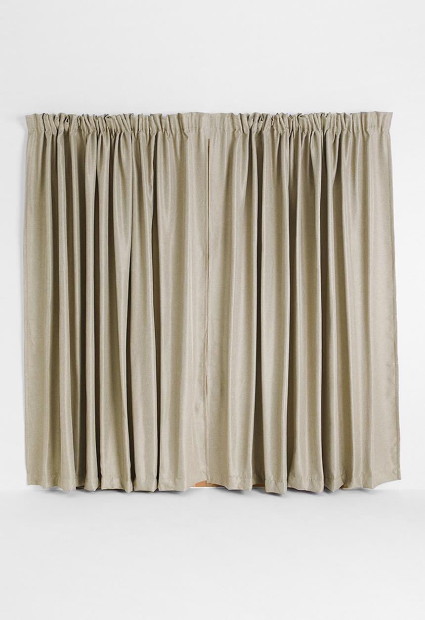 Sixth Floor - Self lined taped curtain - natural
