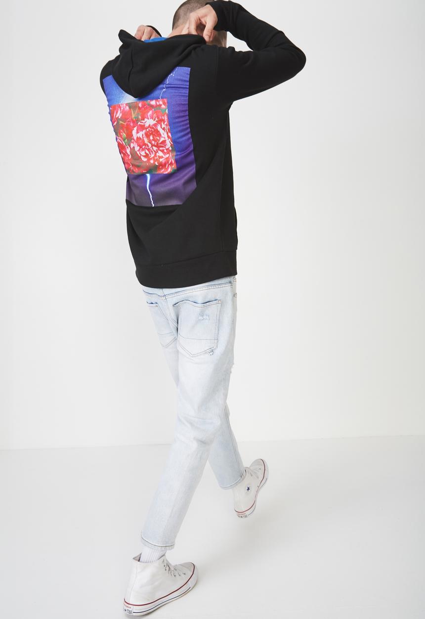 Cotton On - Fleece pull - blue & black 