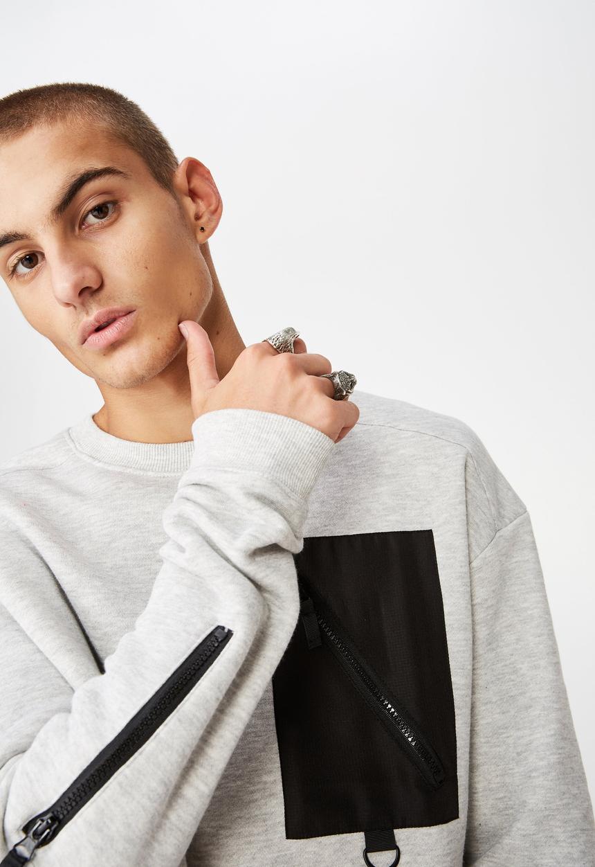 Cotton On - Drop shoulder - grey 