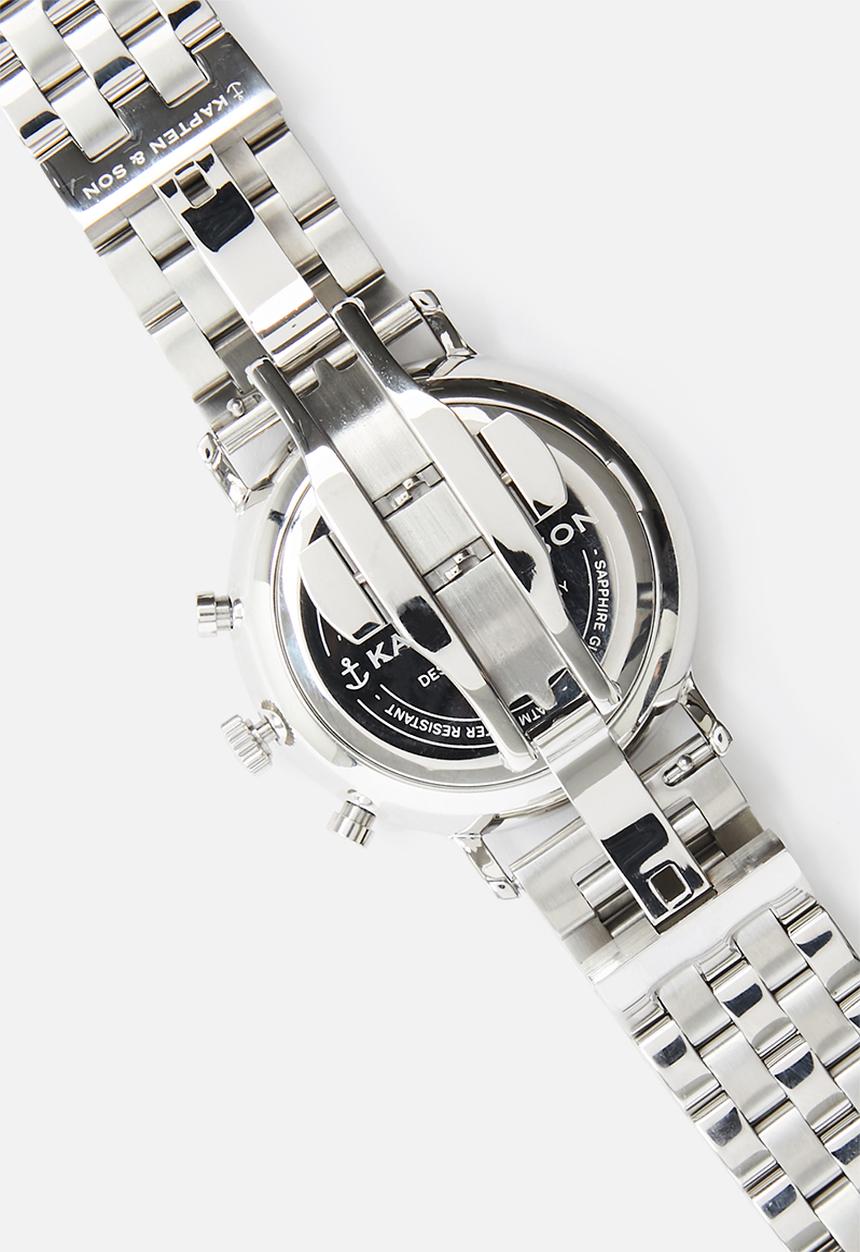 Kapten & Son - Chrono Silver -Blue Steel