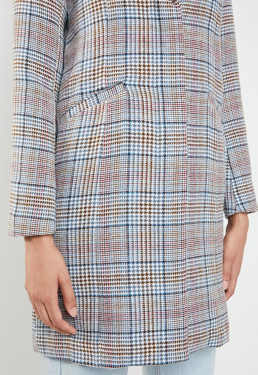 ONLY - Isa bonded wool coat - multi