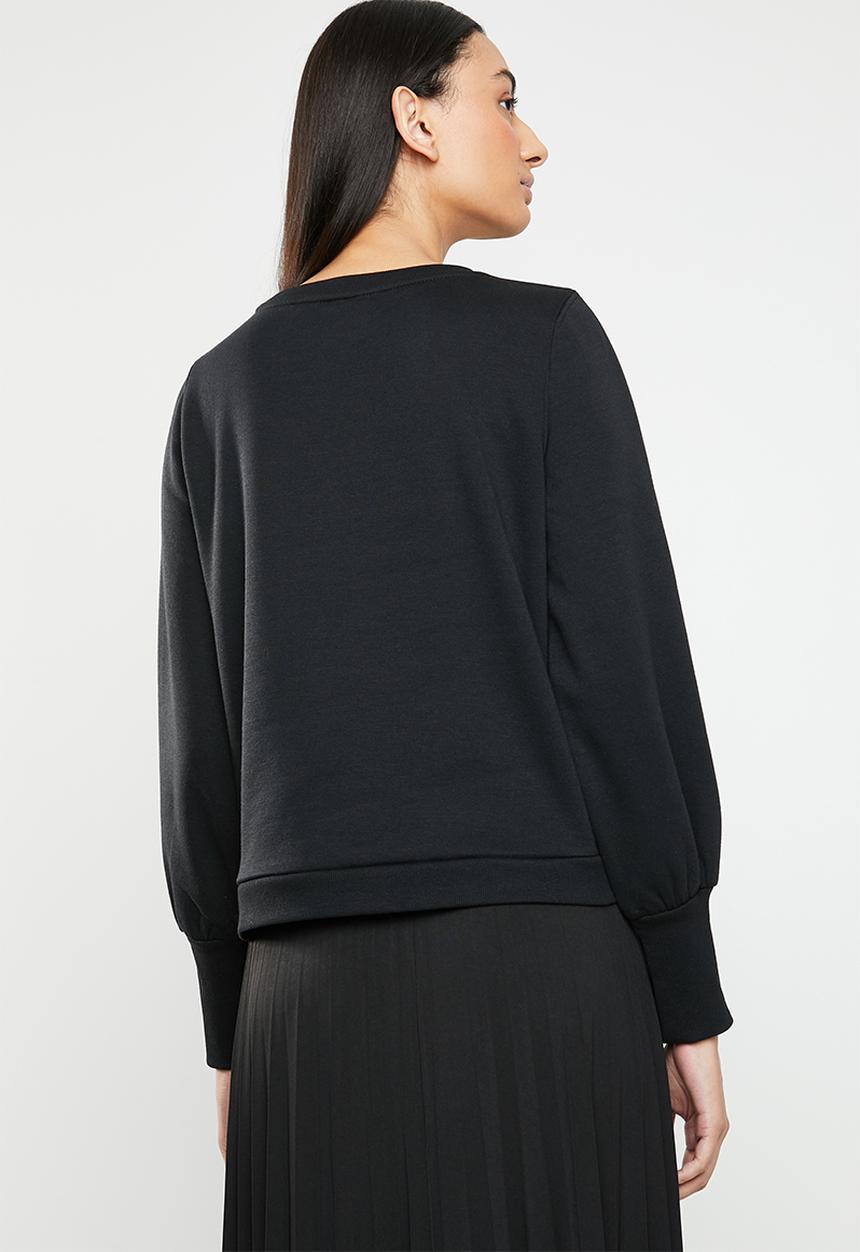 ONLY - Donna long sleeve sweatshirt - black