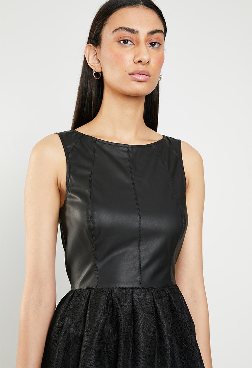 ONLY - Stella lace dress - black